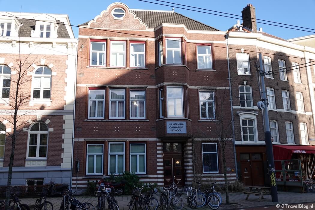 Wilhelmina Catharinaschool tijdens mijn onderwijshistorische wandeling in Amsterdam