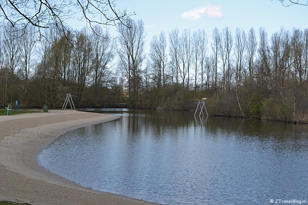 De spartelvijver in het Haarlemmermeerse Bos in Hoofddorp tijdens de Trage Tocht Vijfhuizen