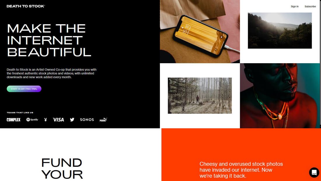 Death to the stockphoto: een website met gratis afbeeldingen