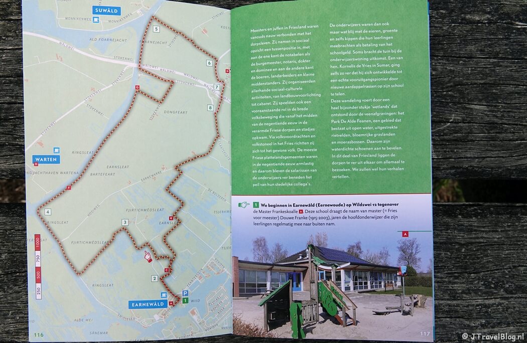 Een voorbeeld van een wandeling uit de wandelgids 'Op schoolreisje' van Uitgeverij Gegarandeerd Onregelmatig