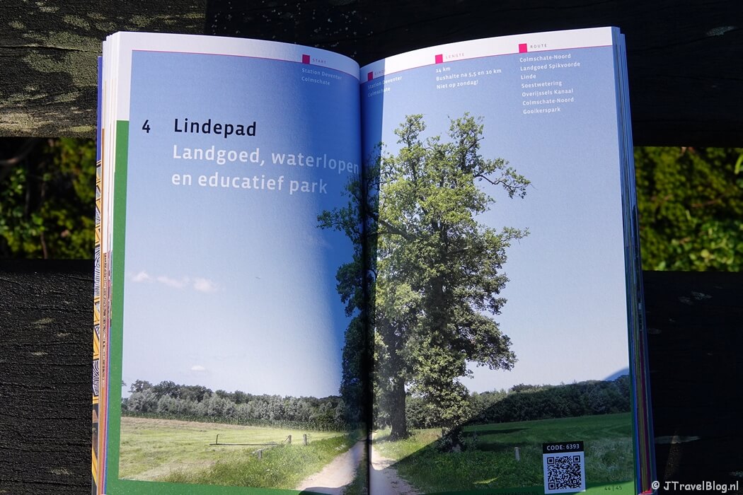 Een voorbeeld van een wandeling in de wandelgids 'Wandelen buiten de binnenstad van Deventer' van Uitgeverij Gegarandeerd Onregelmatig