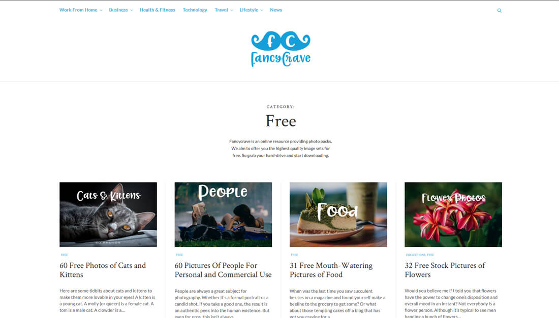 FancyCrave: een website met gratis afbeeldingen
