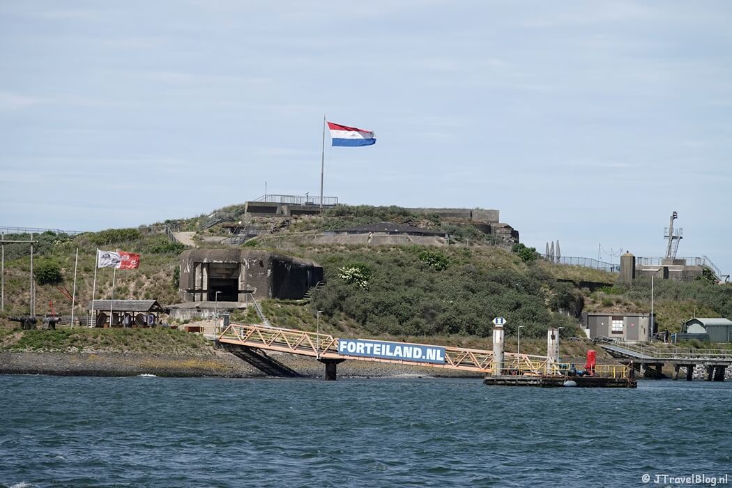 Het Forteiland tijdens mijn wandeling in havenstad IJmuiden