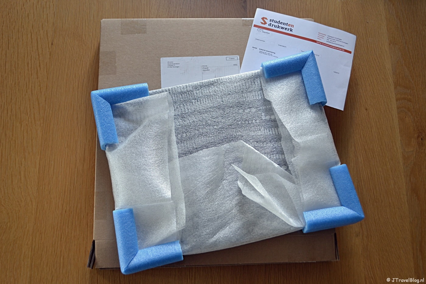 De levering van mijn foto op dibond via Studentendrukwerk.nl