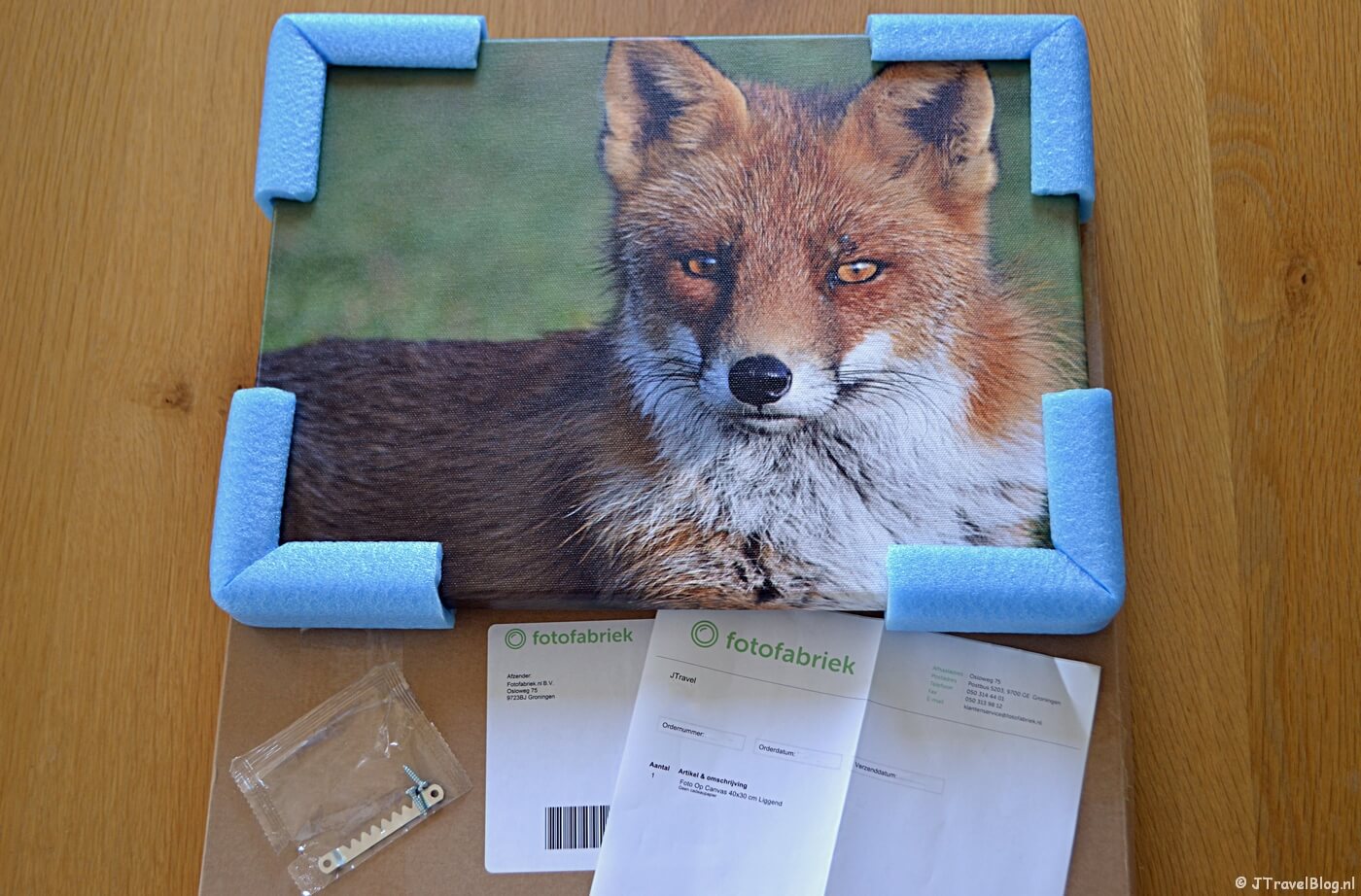 De bestelling van Fotofabriek.nl is binnen