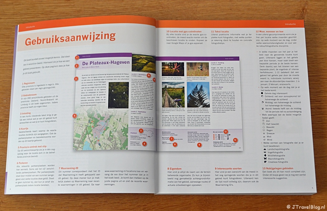 De gebruiksaanwijzing van het boek 'De mooiste fotolocaties van Zuid-Nederland'