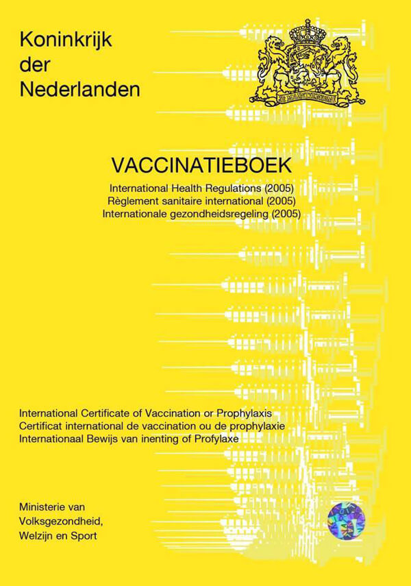 Het gele vaccinatieboekje