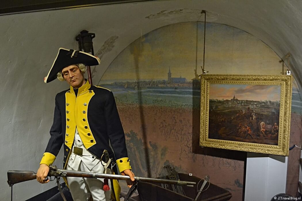 In kazemat Z in het Nederlands Vestingmuseum in Naarden