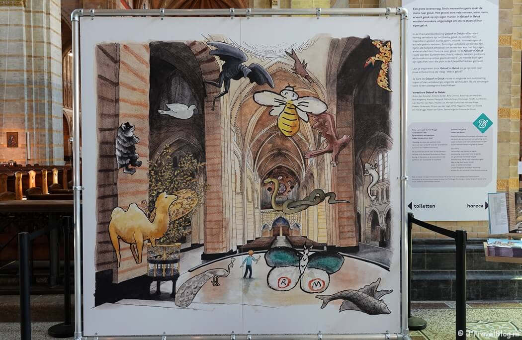Het begin van mijn speurtocht in het kader van het 'Mysterie van de Rode Robijn' in de KoepelKathedraal in Haarlem
