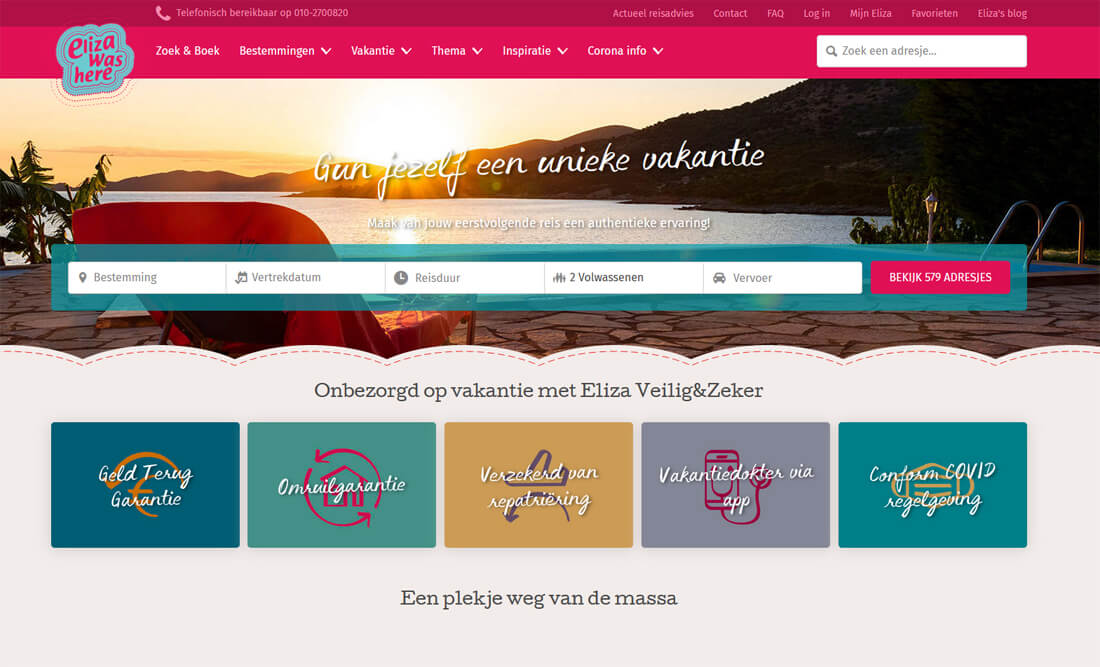 De website van Eliza was here