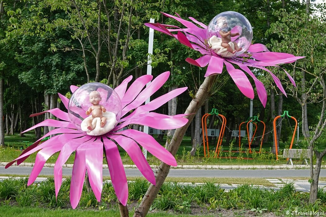 Kunstwerk Next Generation op de Floriade Expo 2022 in Almere