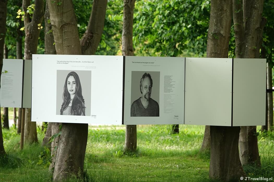 Kunstwerk Roots Surburbia in de buurt op de Floriade Expo 2022 in Almere