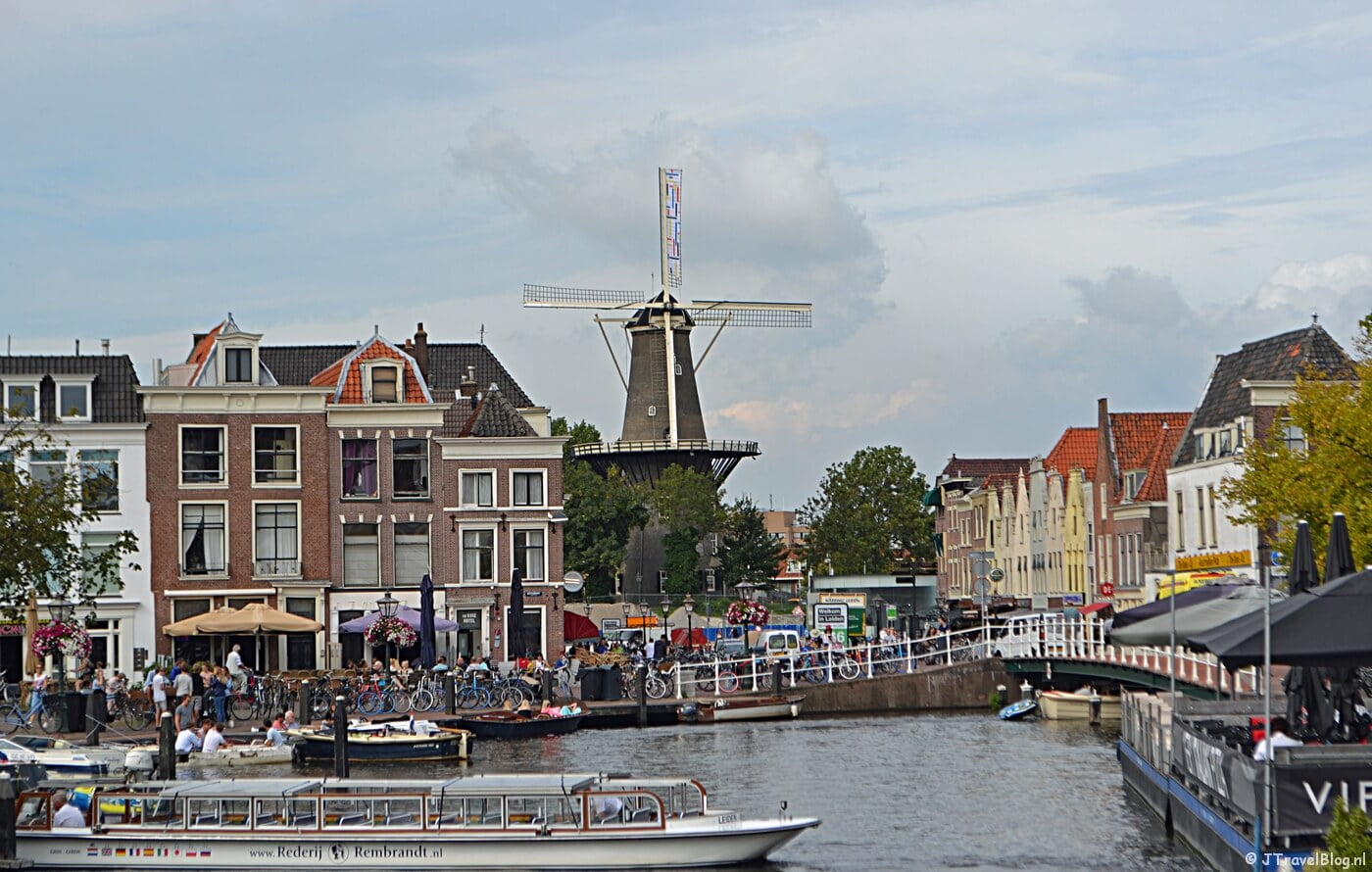 Molenmuseum De Valk in het centrum van Leiden