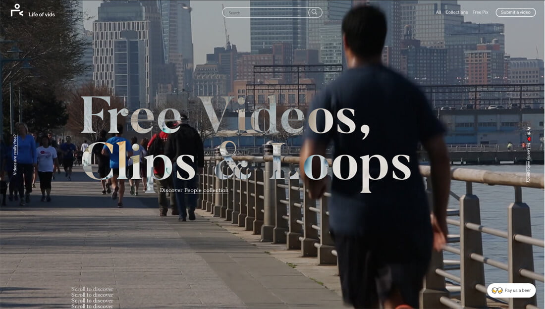 Life of vids: een website met gratis afbeeldingen