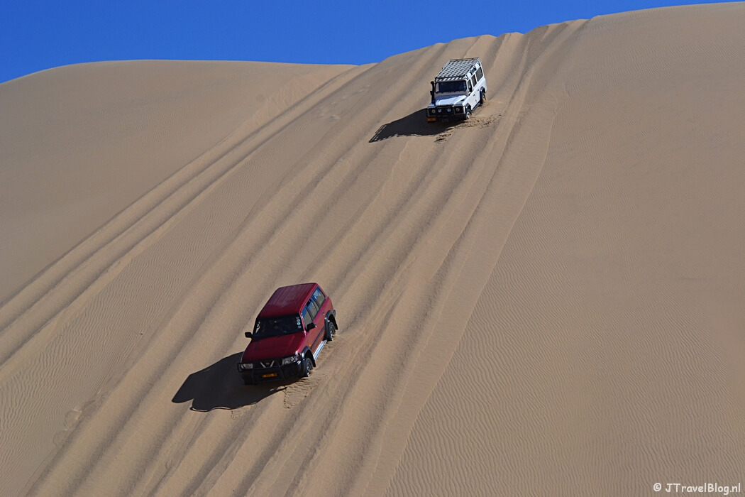 De Living desert tour in de Namib woestijn bij Walvis Bay in Namibië