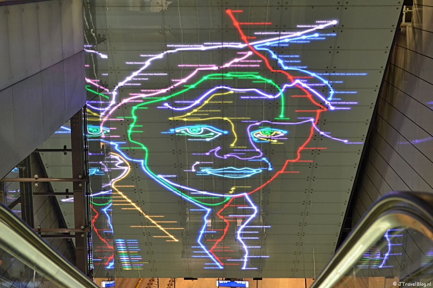 Kunst in de Amsterdamse metro: Station Vijzelgracht in Amsterdam