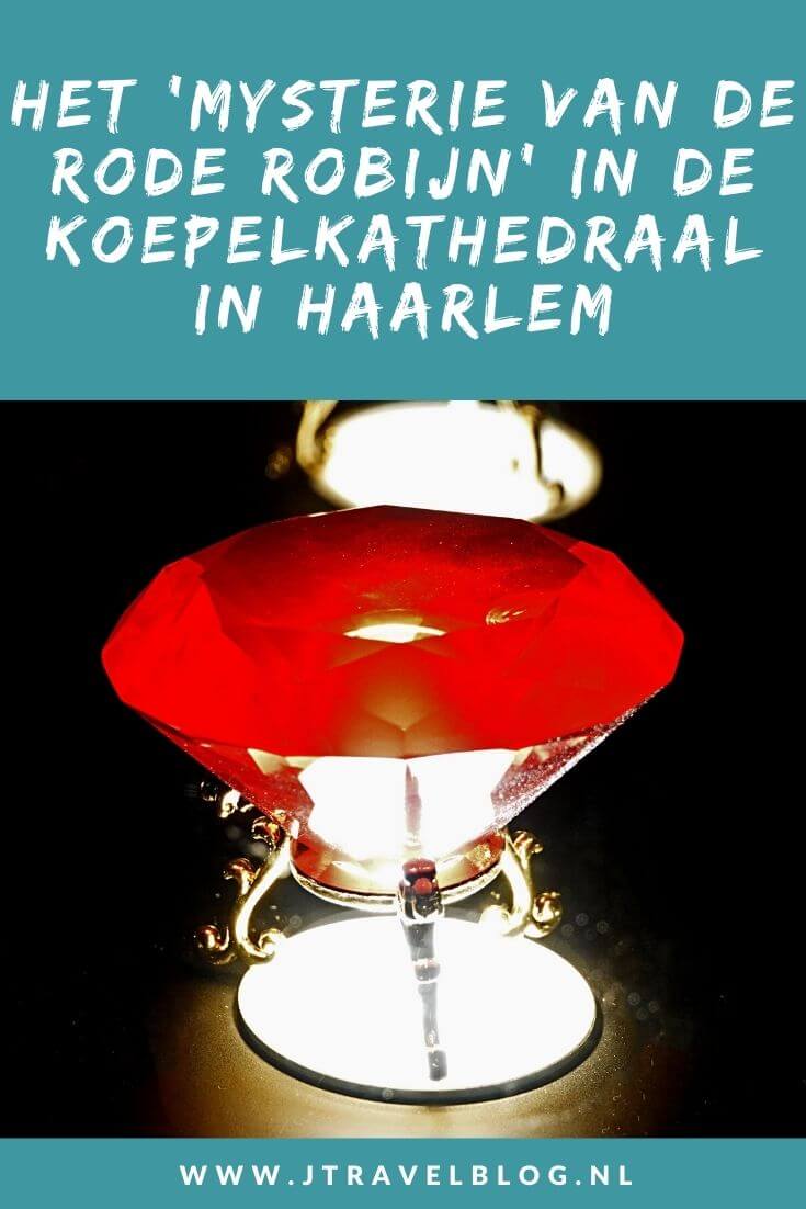 Heb jij het 'Mysterie van de Rode Robijn' in de KoepelKathedraal in Haarlem al opgelost. Ik heb de rode robijn al gevonden. Je kunt t/m 31 augustus 2022 naar de rode robijn speuren tijdens een speurtocht in de catacomben van de kathedraal! Bezoek na afloop ook de kathedraal. Deze is zeer de moeite van een bezoek waard. Meer over het 'Mysterie van de Rode Robijn' en de KoepelKathedraal in Haarlem lees je op mijn website. #mysterievanderoderobijn #koepelkathedraal #haarlem #jtravel #jtravelblog