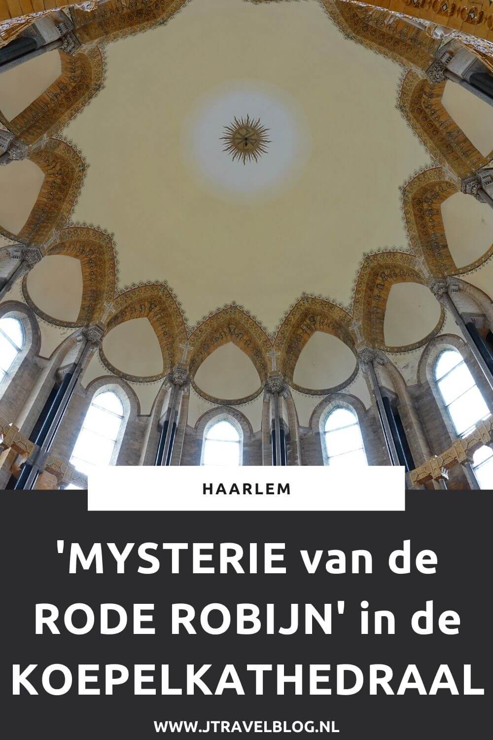 Heb jij het 'Mysterie van de Rode Robijn' in de KoepelKathedraal in Haarlem al opgelost. Ik heb de rode robijn al gevonden. Je kunt t/m 31 augustus 2022 naar de rode robijn speuren tijdens een speurtocht in de catacomben van de kathedraal! Bezoek na afloop ook de kathedraal. Deze is zeer de moeite van een bezoek waard. Meer over het 'Mysterie van de Rode Robijn' en de KoepelKathedraal in Haarlem lees je op mijn website. #mysterievanderoderobijn #koepelkathedraal #haarlem #jtravel #jtravelblog