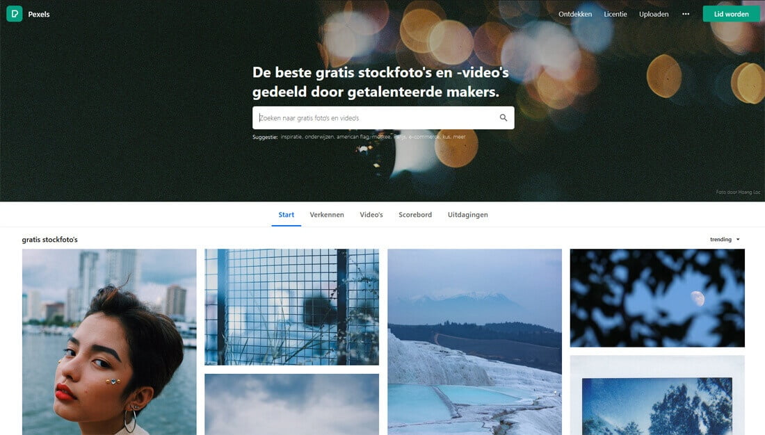 Pexels: een website met gratis afbeeldingen