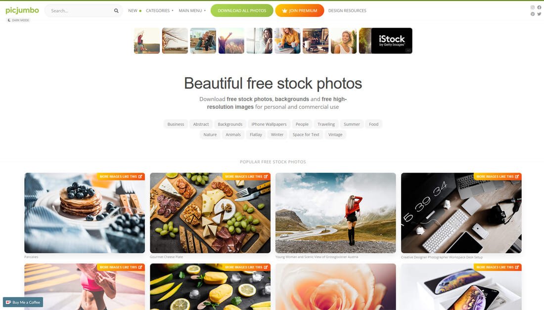 Picjumbo: een website met gratis afbeeldingen