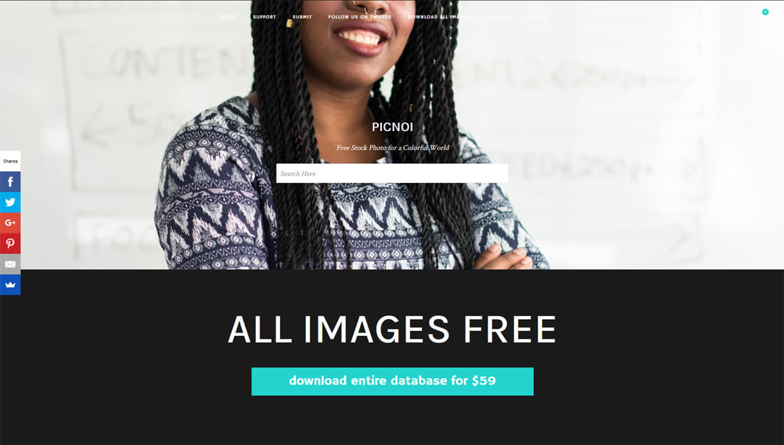 Picnoi: een website met gratis afbeeldingen