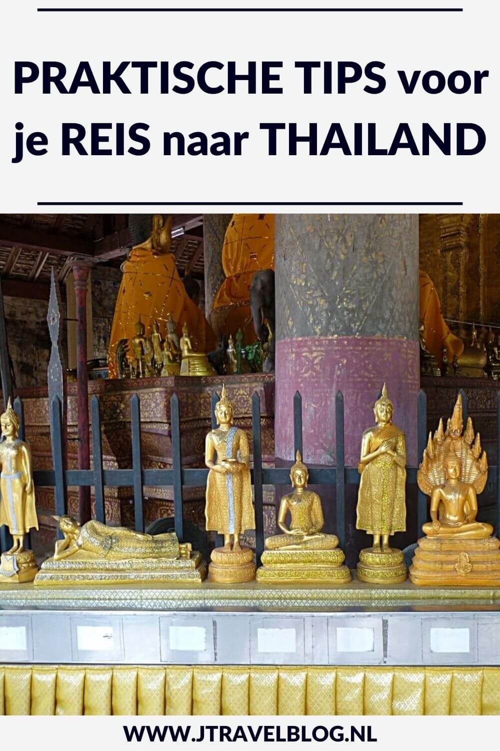 Ik heb praktische tips voor je reis naar Thailand voor op een rijtje gezet, zoals het vervoer naar en in Thailand, eten & drinken, klimaat, grensdocumenten, geldzaken, accommodaties en nog veel meer. Lees je mee? #thailand #praktischetips #praktischeinformatie #jtravel #jtravelblog