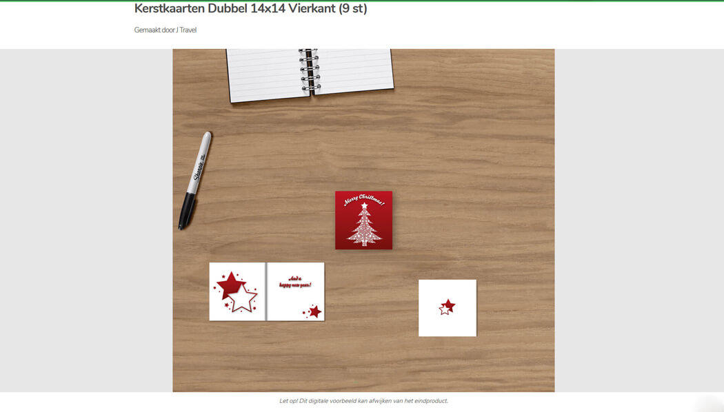 Een preview van mijn kerstkaarten van Fotofabriek.nl
