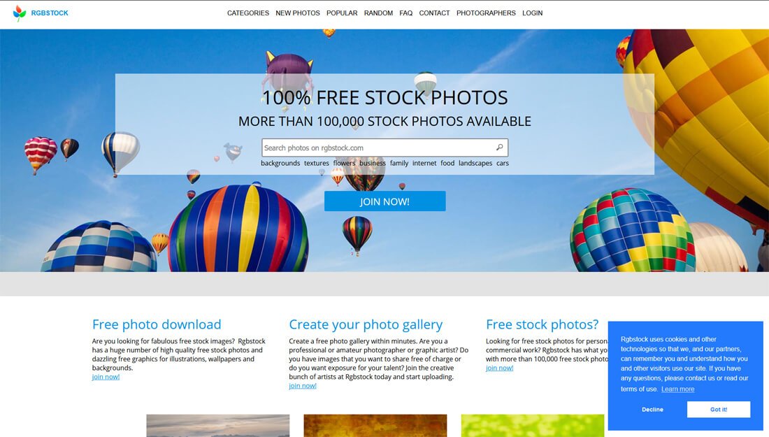 RGB-Stock: een website met gratis afbeeldingen