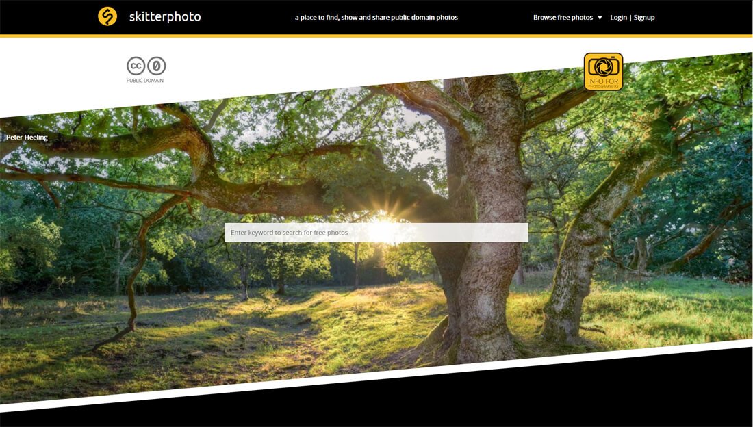 Skitterphoto: een website met gratis afbeeldingen