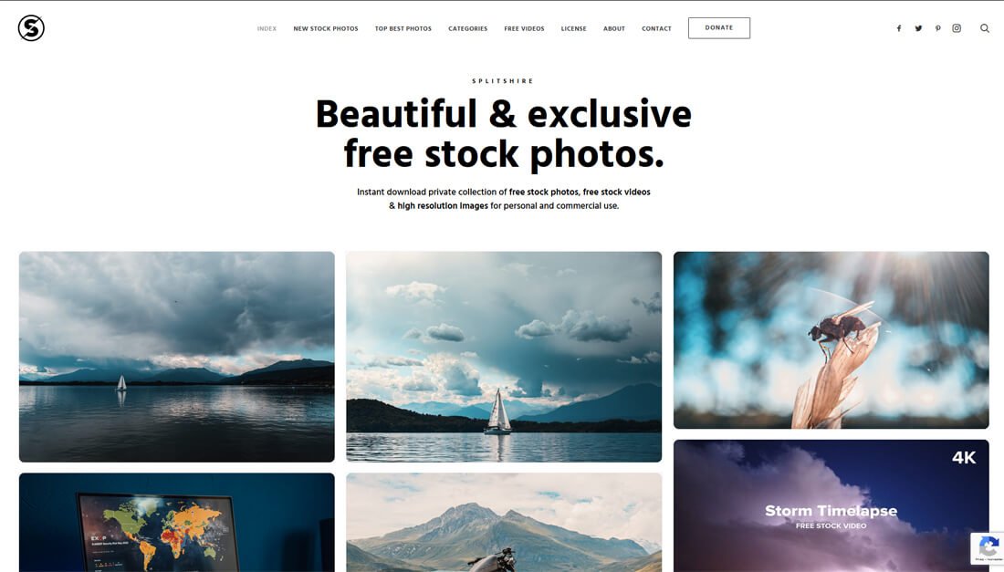 SplitShire: een website met gratis afbeeldingen