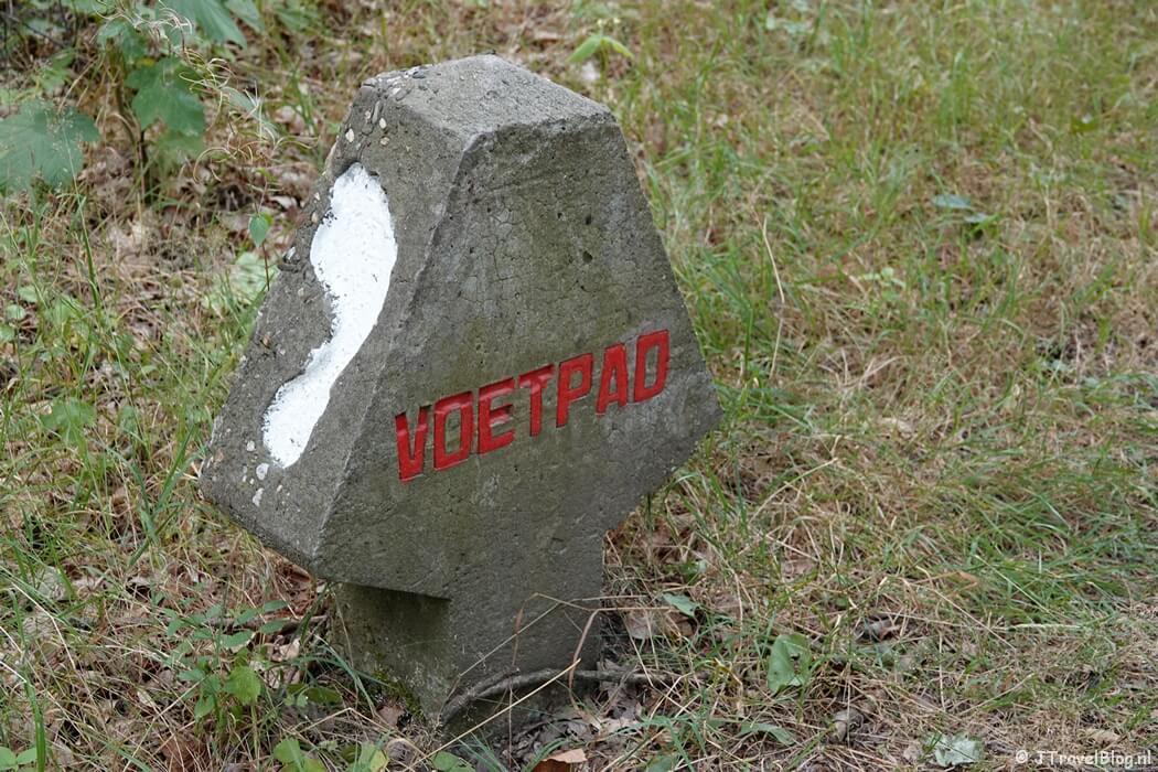 Voetstappenpad tijdens de Trage Tocht Bussum