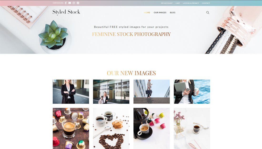 Styled Stock: een website met gratis afbeeldingen