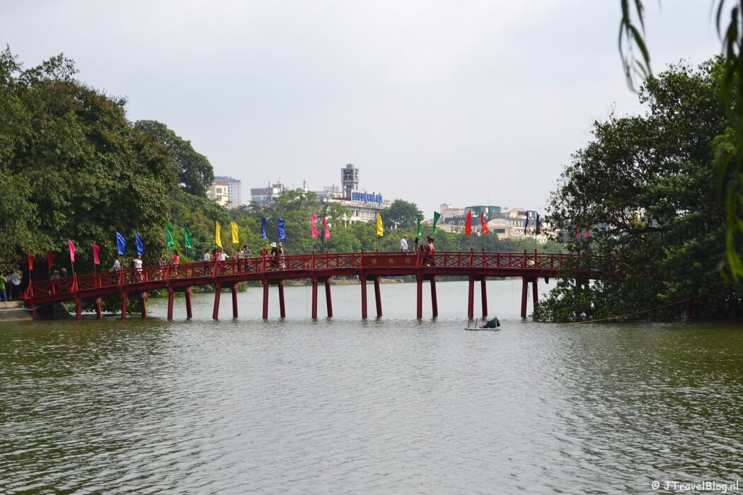 The Huc Brug in Hanoi/Vietnam