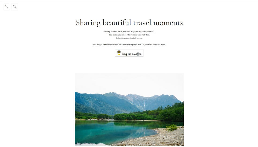 Travel Coffee Book: een website met gratis afbeeldingen