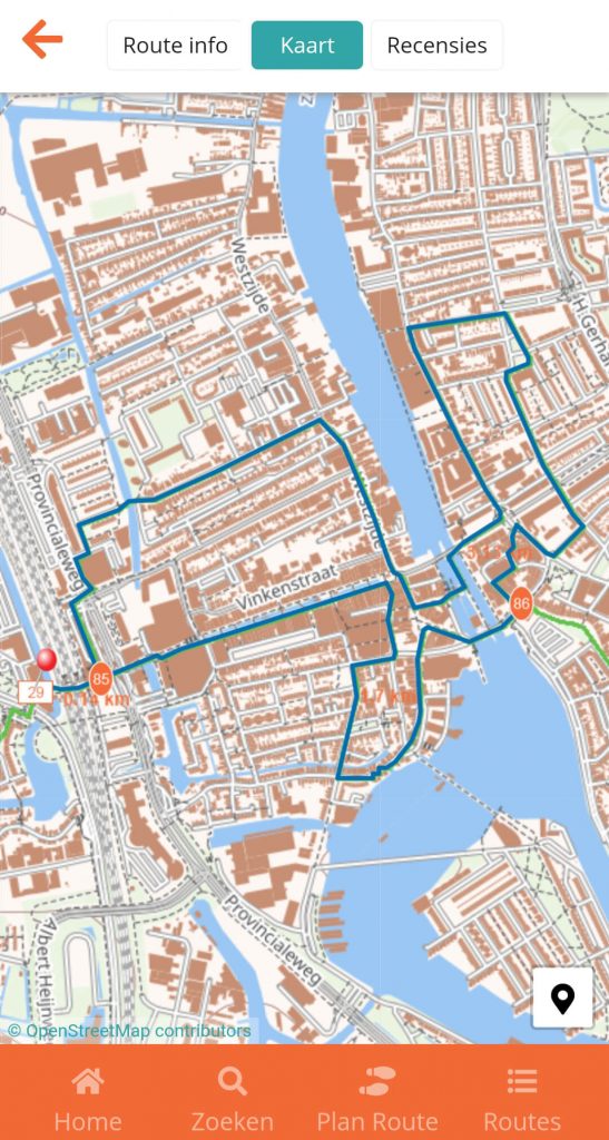 De Tsaar Peterroute in Zaandam van Wandelnetwerk Noord-Holland