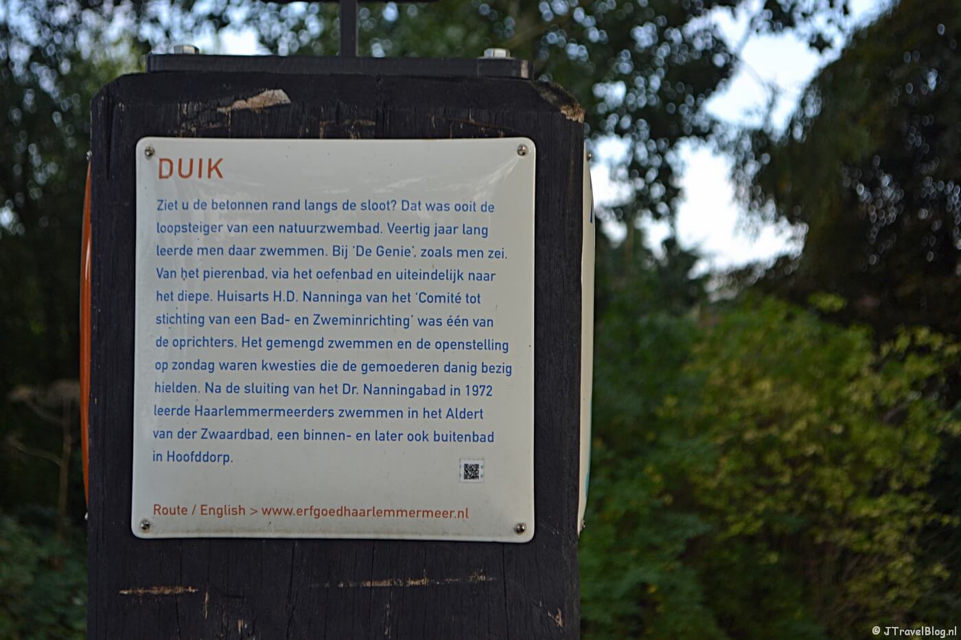 Verhalenpaal nr. 2 - DUIK / Dr. Nanningabad