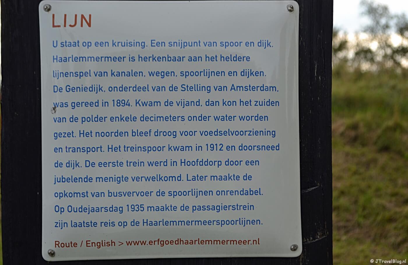 Verhalenpaal nr. 1 - LIJN / Spoor en dijk