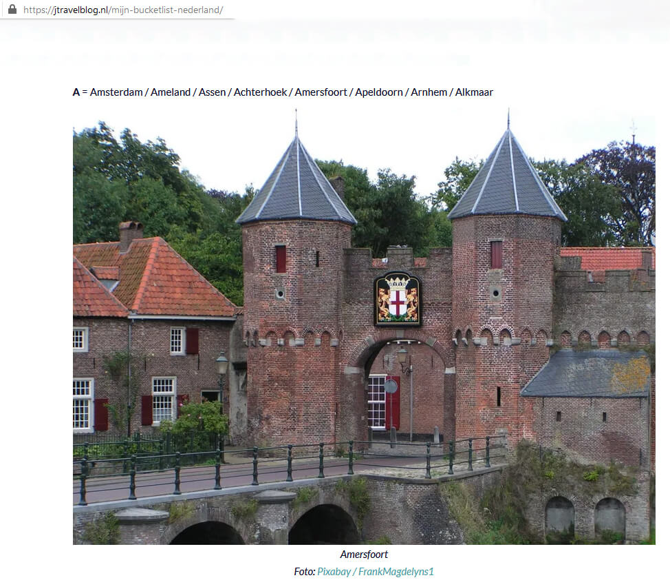 Een voorbeeld van een stockfoto zoals ik die gebruikt heb in een blog