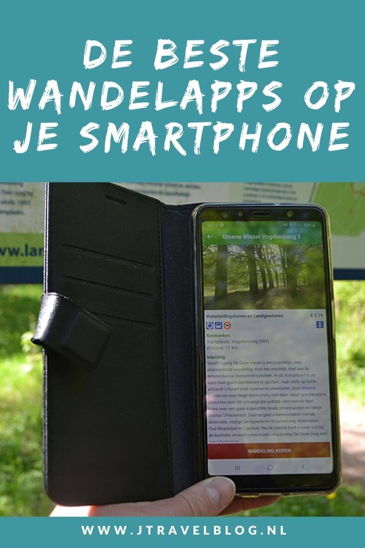 Ik heb een aantal wandelapps voor op je smartphone op een rijtje gezet. We maken steeds vaker een wandeling die we volgen via routepaaltjes of via de GPX-bestanden op de smartphone. Welke apps je voor een route kunt gebruiken lees je in deze blog. #wandelapps #wandelen #apps #smartphone #jtravel #jtravelblog