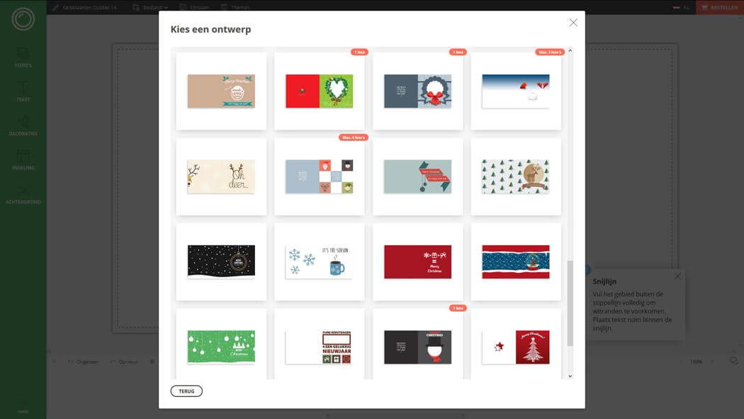 Voorbeelden van kerstkaarten van Fotofabriek.nl