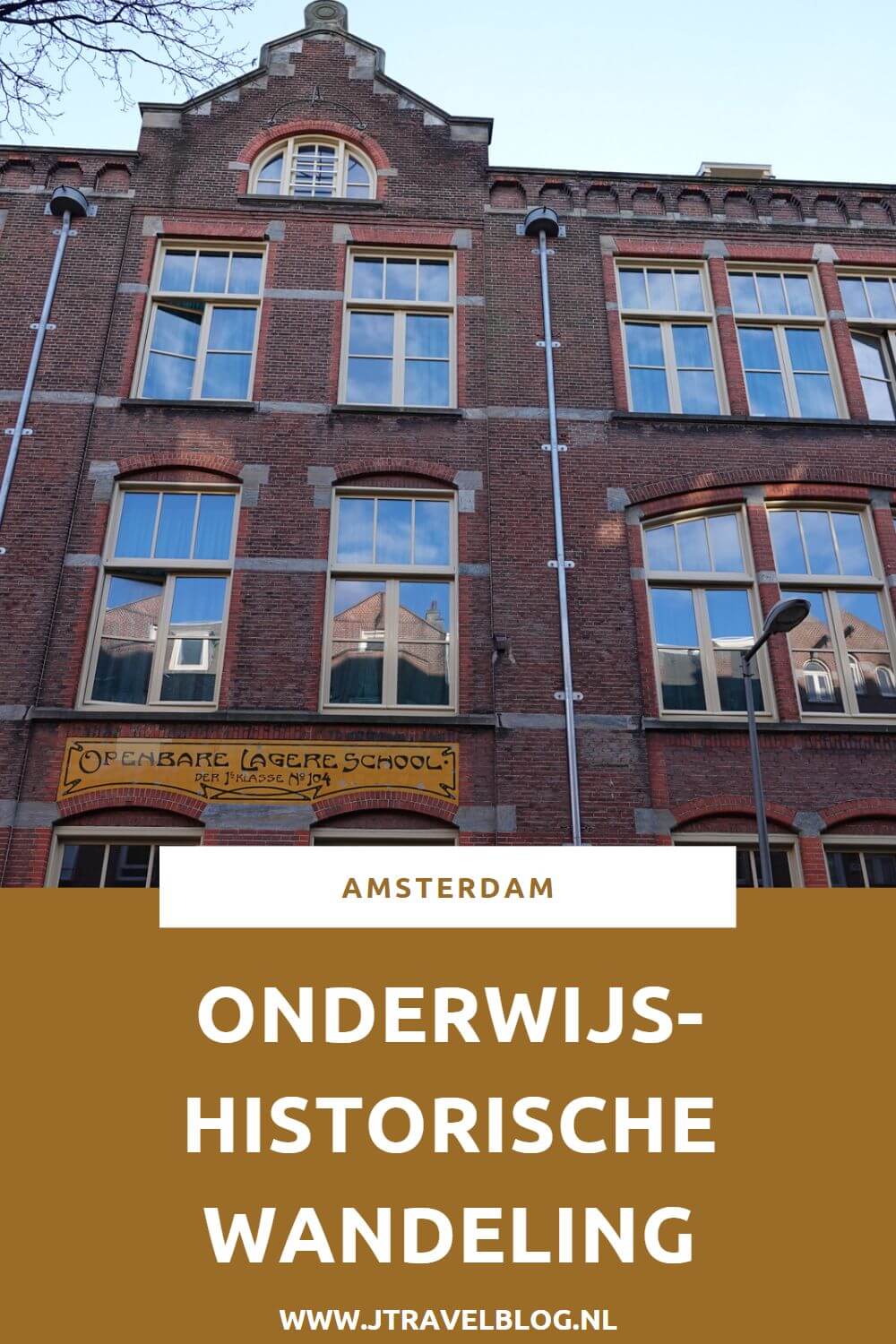 Ik maakte een onderwijshistorische wandeling in Amsterdam. De wandeling begint op Amsterdam CS en langs het IJ en door de Jordaan naar het Vondelpark en het Museumplein, het Frederiksplein naar de Plantagebuurt en via de NEMO terug naar Amsterdam CS. Allemaal langs een paar belangrijke plekken voor het onderwijs. Alles over deze onderwijshistorische wandeling in Amsterdam lees je in deze blog. #onderwijshistorischewandeling #amsterdam #wandelen #jtravelblog #jtravel