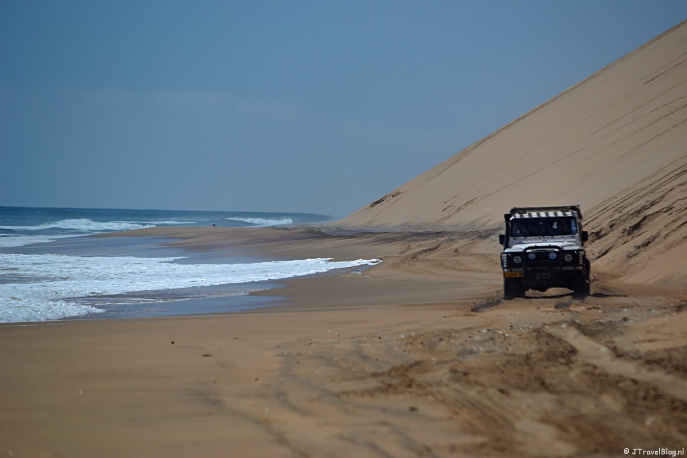 Langs de zee tijdens de Living Desert Tour in de duinen bij Walvis Bay
