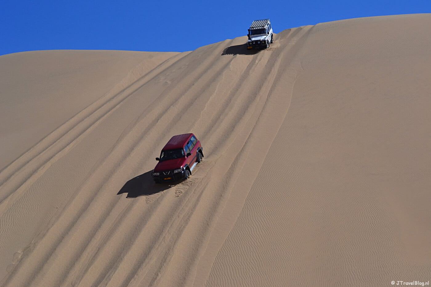 In de zandduinen tijdens de Living Desert Tour in de duinen bij Walvis Bay