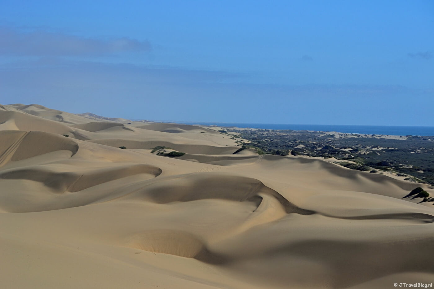 Zandduinen tijdens de Living Desert Tour in de duinen bij Walvis Bay