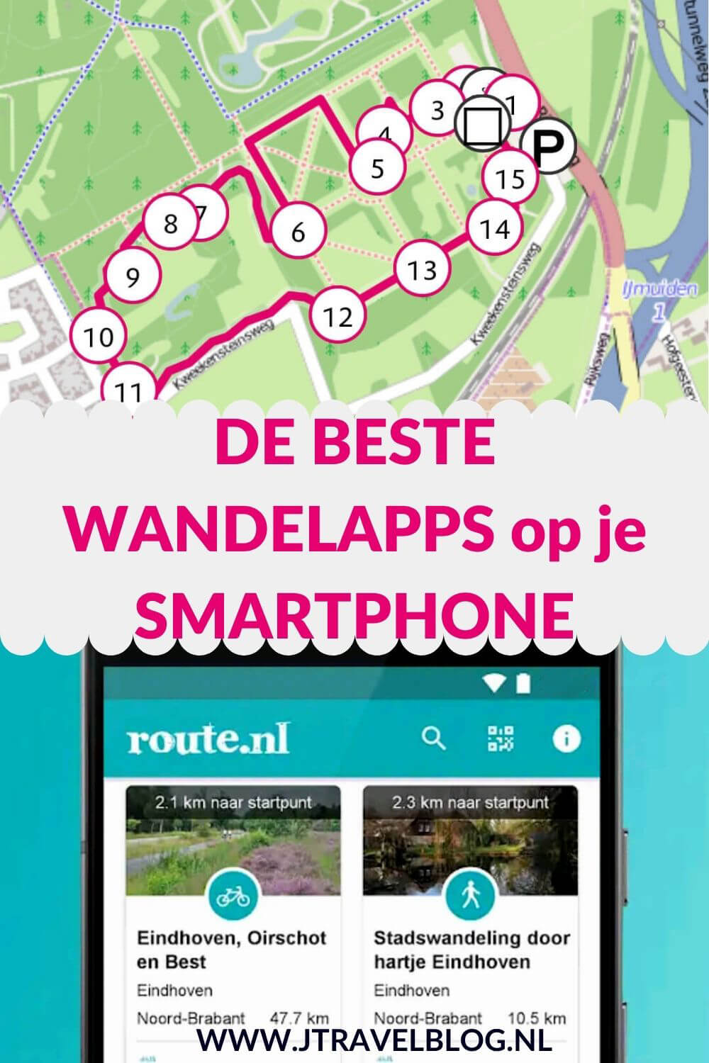 Ik heb een aantal wandelapps voor op je smartphone op een rijtje gezet. We maken steeds vaker een wandeling die we volgen via routepaaltjes of via de GPX-bestanden op de smartphone. Welke apps je voor een route kunt gebruiken lees je in deze blog. #wandelapps #wandelen #apps #smartphone #jtravel #jtravelblog