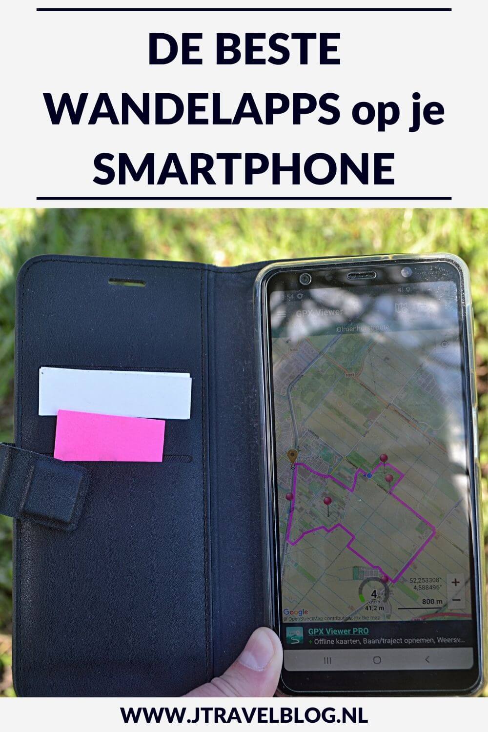 Ik heb een aantal wandelapps voor op je smartphone op een rijtje gezet. We maken steeds vaker een wandeling die we volgen via routepaaltjes of via de GPX-bestanden op de smartphone. Welke apps je voor een route kunt gebruiken lees je in deze blog. #wandelapps #wandelen #apps #smartphone #jtravel #jtravelblog