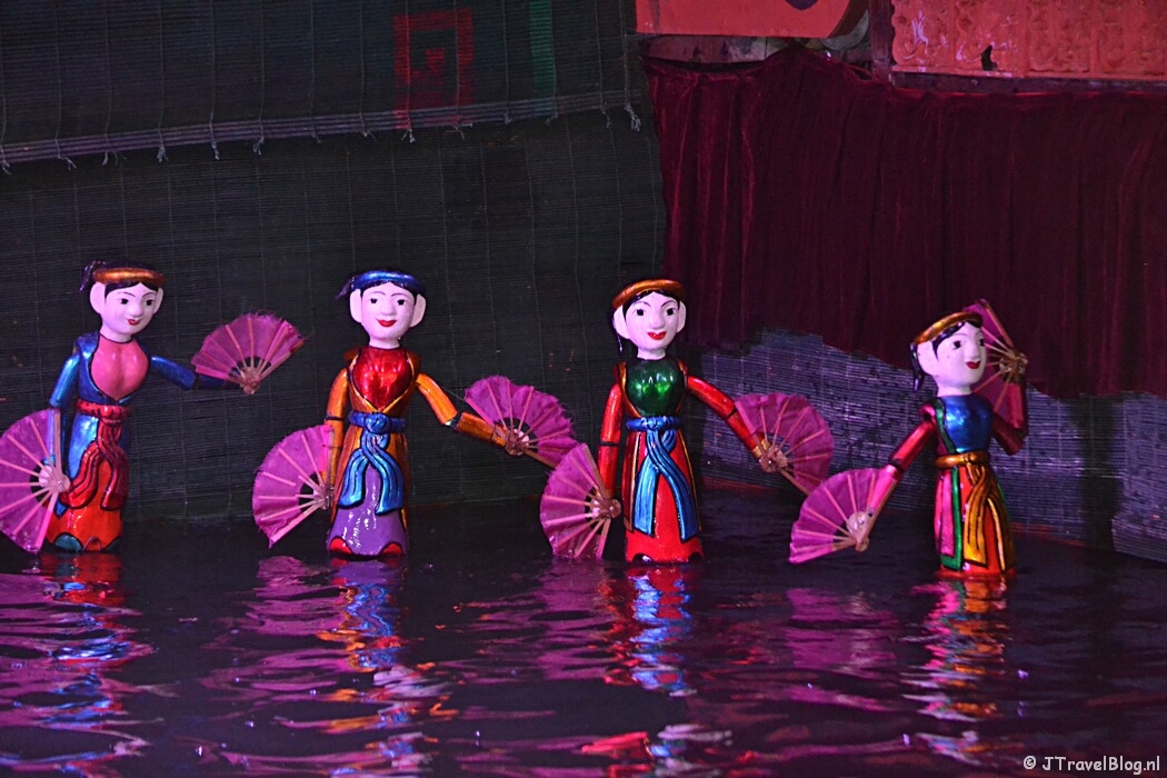 De Waterpoppenshow in Hanoi/Vietnam