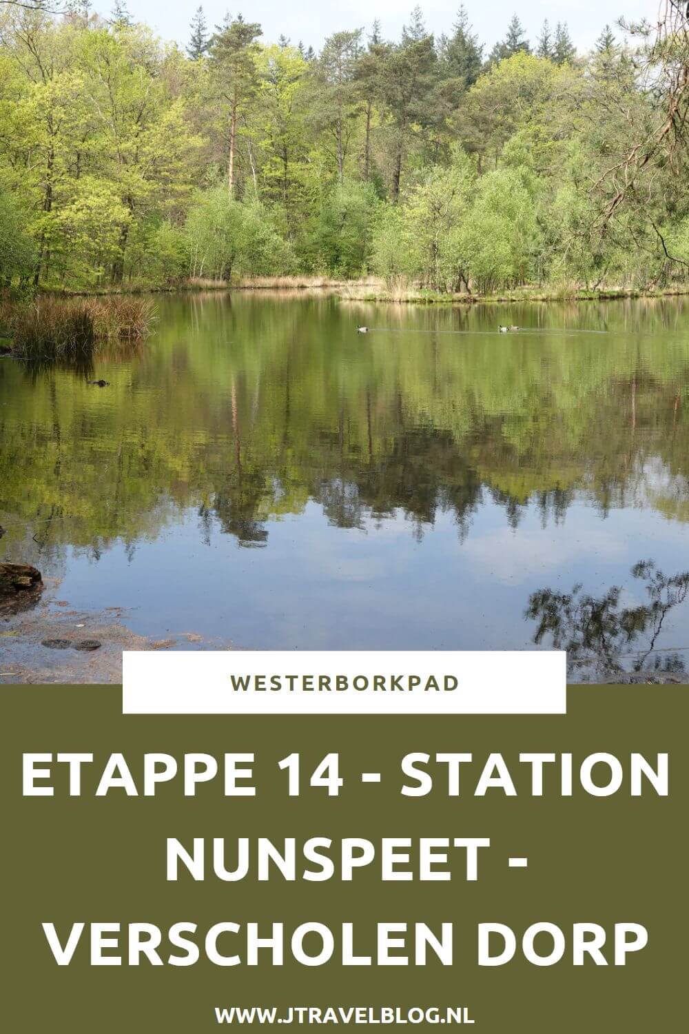 Een verslag van etappe 14 van de lange-afstandswandeling Westerborkpad. Deze veertiende etappe loopt van Station Nunspeet via het indrukwekkende Verscholen Dorp terug naar Station Nunspeet. Mijn belevenissen en mijn route lees je in deze blog. Loop je mee? #verscholendorp #nunspeet #westerborkpad #etappe14 #geschiedenis #tweedewereldoorlog #wandelen #hiken #jtravel #jtravelblog