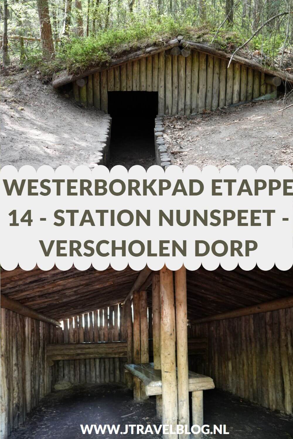 Een verslag van etappe 14 van de lange-afstandswandeling Westerborkpad. Deze veertiende etappe loopt van Station Nunspeet via het indrukwekkende Verscholen Dorp terug naar Station Nunspeet. Mijn belevenissen en mijn route lees je in deze blog. Loop je mee? #verscholendorp #nunspeet #westerborkpad #etappe14 #geschiedenis #tweedewereldoorlog #wandelen #hiken #jtravel #jtravelblog