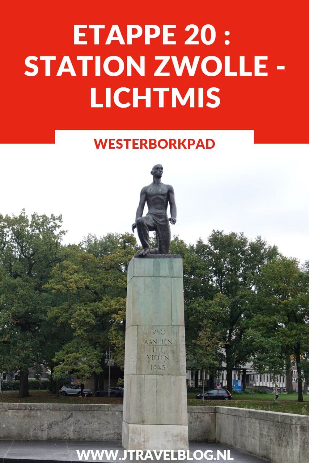 Een verslag van etappe 20 van de lange-afstandswandeling Westerborkpad. Deze twintigste etappe loopt van Station Zwolle naar Lichtmis. Mijn belevenissen en mijn route lees je in deze blog. Loop je mee? #stationzwolle #lichtmis #westerborkpad #etappe20 #geschiedenis #tweedewereldoorlog #wandelen #hiken #jtravel #jtravelblog